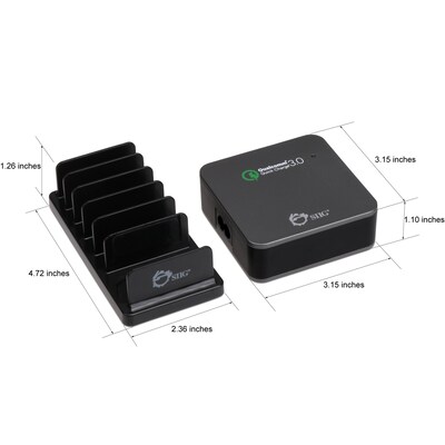 SIIG USB-A/USB-C Charging Kit for Smartphones, Black (AC-PW1714-S1)