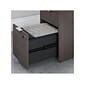 Bush Business Furniture Jamestown 72"W L Shaped Desk with Lateral File Cabinet and 5 Shelf Bookcase, Storm Gray (JTN011SGSU)