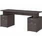 Bush Business Furniture Jamestown 72"W Desk with 4 Drawers, Storm Gray (JTN005SGSU)