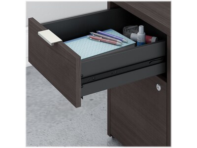 Bush Business Furniture Jamestown 72"W Desk with 4 Drawers, Storm Gray (JTN005SGSU)