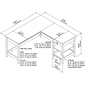 Bush Furniture Broadview 60"W L Shaped Computer Desk with Storage, Pure White (BDD260WH-03)