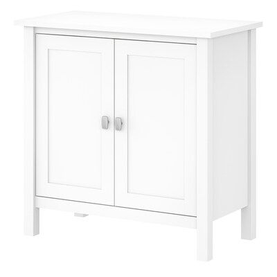 Bush Furniture Broadview 30 Accent Storage Cabinet with 2 Shelves, Pure White (BDS131WH-03)