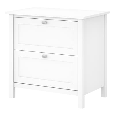 Bush Furniture Broadview 2-Drawer Lateral File Cabinet, Not Assembled, Letter/Legal, Pure White, 30.