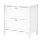 Bush Furniture Broadview 2-Drawer Lateral File Cabinet, Not Assembled, Letter/Legal, Pure White, 30.79" (BDF131WH-03)