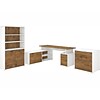 Bush Business Furniture Jamestown 71 L-Shaped Desk Bundle, Fresh Walnut/White (JTN011FWWHSU)