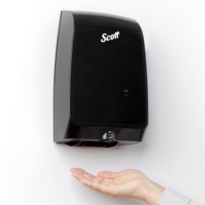 Scott Professional Scott MOD Automatic Wall Mounted Hand Soap/Hand Sanitizer Dispenser, Black (32504)