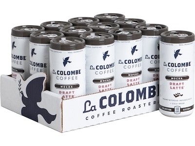 La Colombe Draft Latte Mocha Cold Brew Coffee, Medium Roast, 9 Fl. Oz., 12/Carton (PPPURC1202)