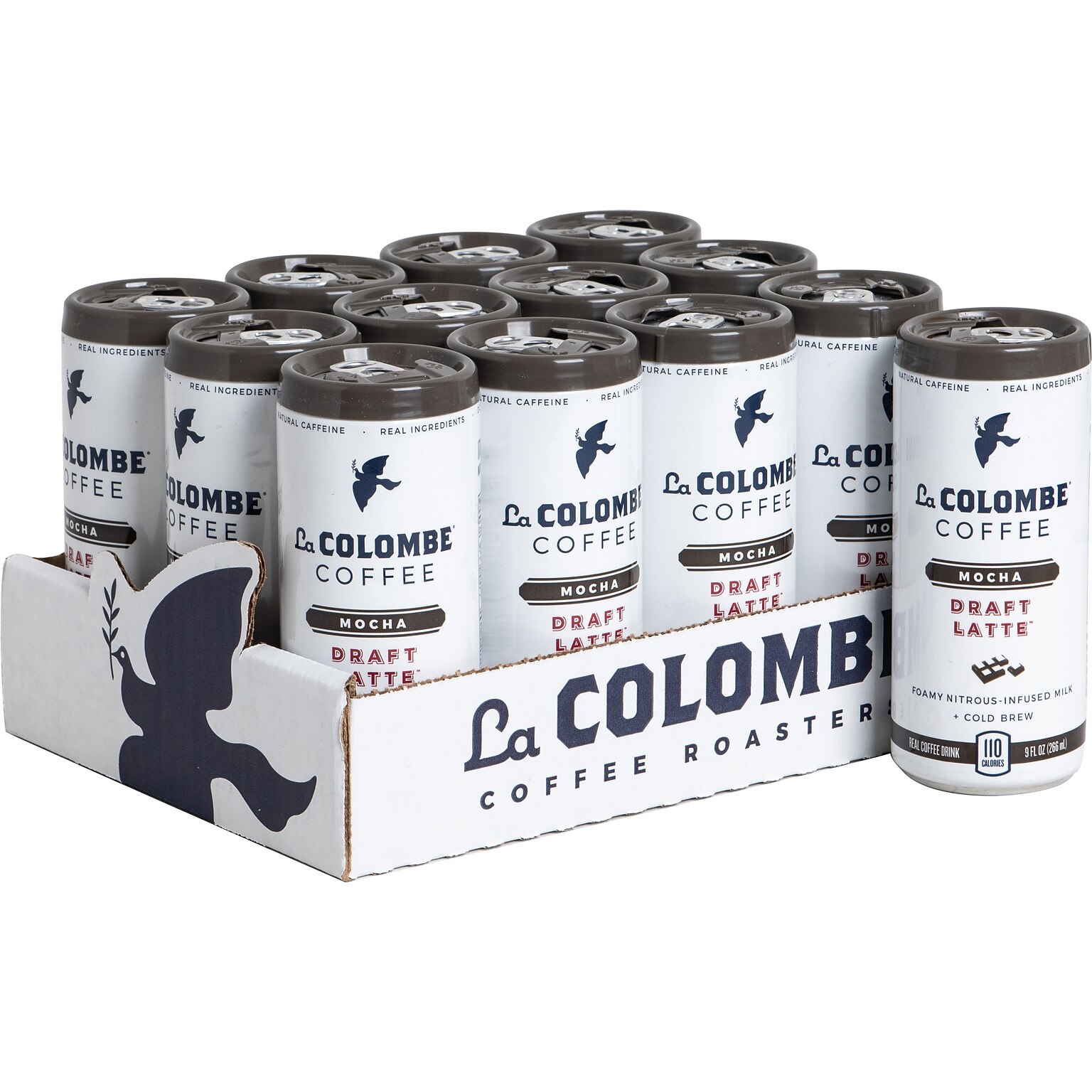 La Colombe Draft Latte Mocha Cold Brew Coffee, Medium Roast, 9 Fl. Oz., 12/Carton (PPPURC1202)