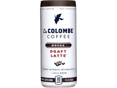 La Colombe Draft Latte Mocha Cold Brew Coffee, Medium Roast, 9 Fl. Oz., 12/Carton (PPPURC1202)