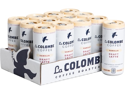 La Colombe Draft Latte Vanilla Cold Brew Coffee, Medium Roast, 9 Fl. Oz., 12/Carton (PPPURC1203)