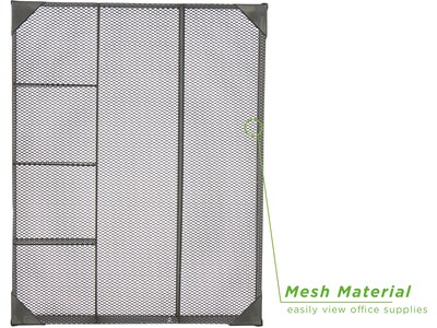 Mind Reader Mesh Drawer Organizer, Black, 2/Set (2DEER-BLK)
