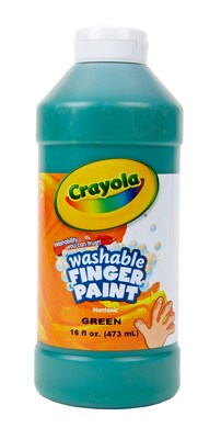 Crayola Washable Fingerpaint, Green, 16 oz. (55-1316-044)