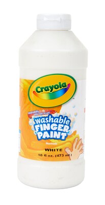 Crayola Washable Fingerpaint, White, 16 oz. (55-1316-053)