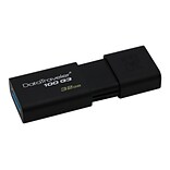 Kingston DataTraveler 100 G3 32GB USB 3.0 Flash Drive (DT100G3/32GB-3P)