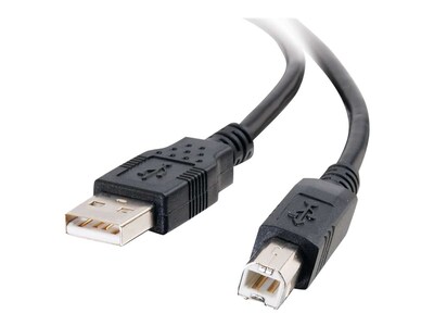 C2G 6.56' USB A Male/B Male, Black (28102)