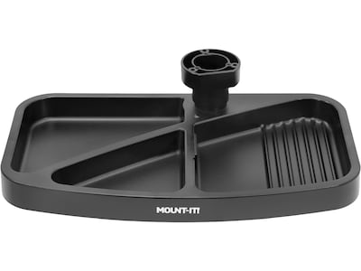 Mount-It! Plastic  Under Desk Organizer, Black (MI-7292)