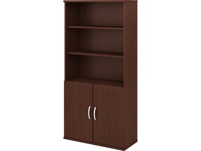 Bush Business Furniture Studio C 5-Shelf 73H Bookcase, Harvest Cherry (STC015CS)