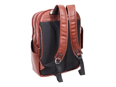 McKlein U Series Englewood Laptop Backpack, Brown Leather (18894)