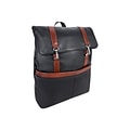 McKlein U Series Element Laptop Backpack, Black Leather (18472)