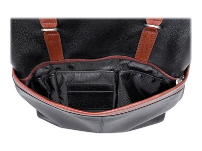 McKlein U Series Element Laptop Backpack, Black Leather (18472)
