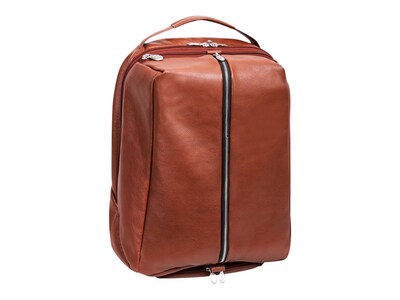 McKlein U Series South Shore Laptop Backpack, Brown Leather (18884)