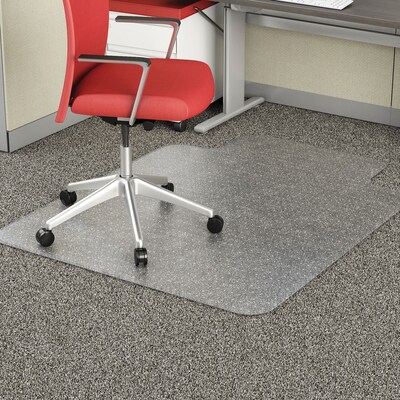 Deflect-O Vinyl 36"x 48" Rectangle Chair Mat with Lip (CM11113PB)