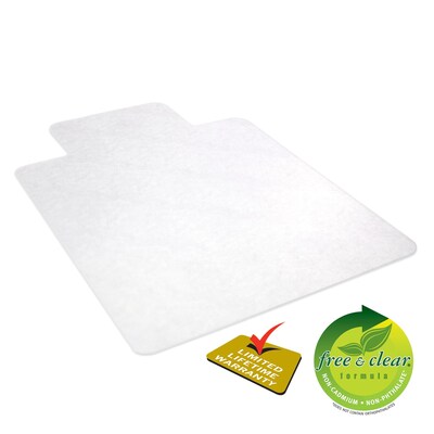 Deflect-O Textured 36"x48" Cartoned Chair Mat, Clear Vinyl (CM2E112PB)