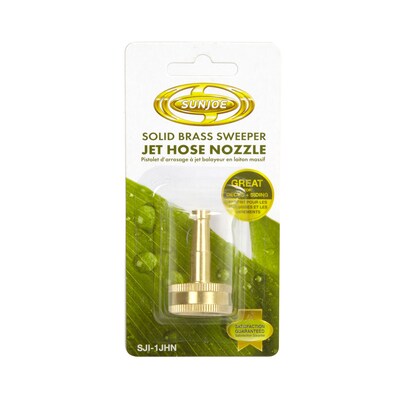 Sun Joe Solid Brass Sweeper Jet Hose Nozzle (SJI-1JHN)