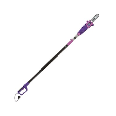 Sun Joe 8-Inch 6.5-Amp Multi-Angle Telescopic Electric Pole Chain Saw, Purple (SWJ802E-PRP)