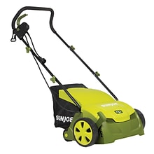 Sun Joe 13-Inch 12-Amp Electric Scarifier and Lawn Dethatcher w/ Collection Bag (AJ801E)