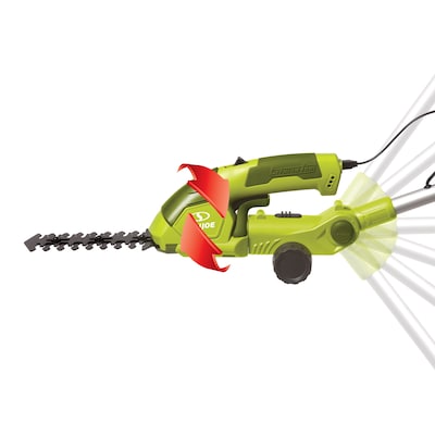 Sun Joe Cordless 2-in-1 Grass Shear and Hedge Trimmer w/ Extension Pole (HJ605CC)