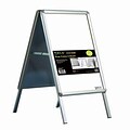 Seco® Snap Frame A-Board Sidewalk Signs, 22 x 28, Silver (2228AB)