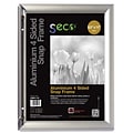 Seco Front Load Easy Open Snap Poster Frame, 8.5 x 11, Silver Anodised Aluminium (SN8511-SV)