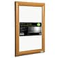 Seco® Front Load Easy Open Snap Poster Frame, 24" x 36", Light Wood (SN2436LW)