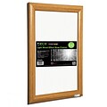 Seco® Front Load Easy Open Snap Poster Frame, 18 x 24, Light Wood Effect (SN1824LW)