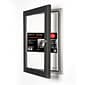 Seco® Locking Indoor/Outdoor Poster Case Shatterproof Rustproof,  18"x 24", Black (LCASE1824BLACK)
