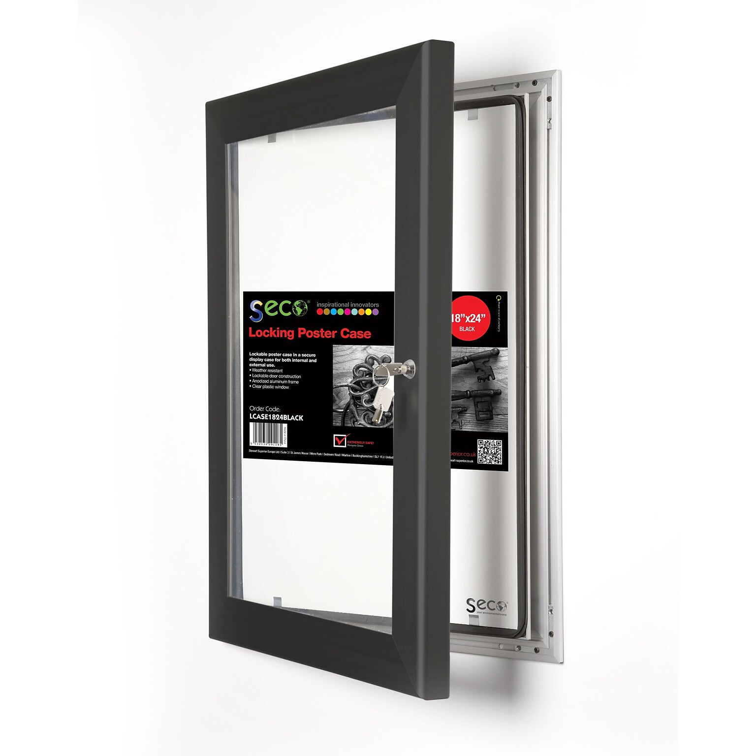 Seco 18 x 24 Metal Poster Frame (LCASE1824BLACK)