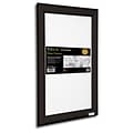 Seco® Front Load Easy Open Snap Poster Frame, 11 x 17, Black Aluminum (SN1117BLACK)