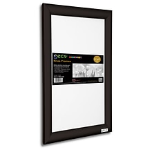 Seco Front Load Easy Open Snap Poster Frame, 11 x 17, Black Aluminum (SN1117BLACK)