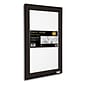 Seco® Front Load Easy Open Snap Poster Frame, 11" x 14", Black Aluminum (SN1114BLACK)