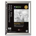 Seco® Front Load Easy Open Snap Poster Frame, 11 x 17, Silver Anodized Aluminum (SN1117-SV)