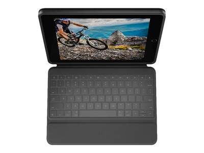 Logitech Rugged Folio Keyboard Case for 10.2" iPad (7th, 8th, & 9th gen), Graphite (920-009312 )