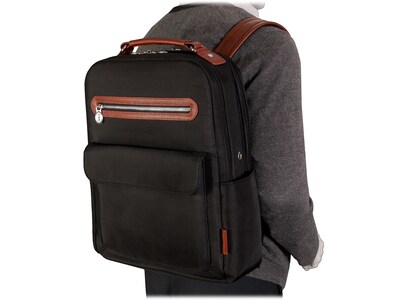 McKlein U Series Logan Laptop Backpack, Black Nylon (79085)