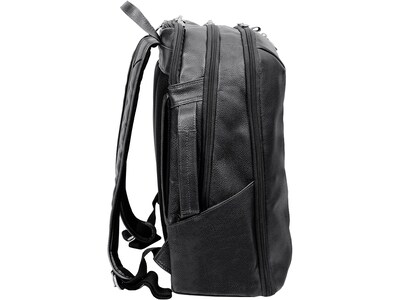 McKlein U Series Englewood Laptop Backpack, Black Leather (78895)