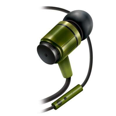 GOgroove AudiOHM Stereo Headphones, Green (GGAORNF110GNEW)