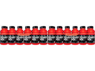 Powerade Fruit Punch Sports Drink, 12 Fl. Oz. Bottle, 24/Pack (9143)