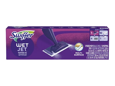 Swiffer WetJet Mopping Kit, 10 Mopping Pads, 6 Heavy Duty & 4 Original (49886)