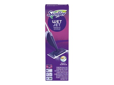 Swiffer WetJet Mopping Kit, 10 Mopping Pads, 6 Heavy Duty & 4 Original (49886)