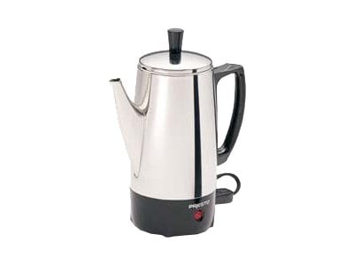 Presto 6 Cups Automatic Coffee Maker, Stainless Steel (02822)