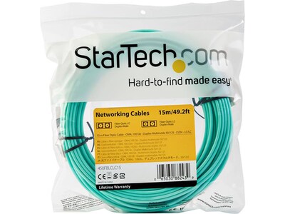 StarTech LC To LC Cable, Male To Male (450FBLCLC15)